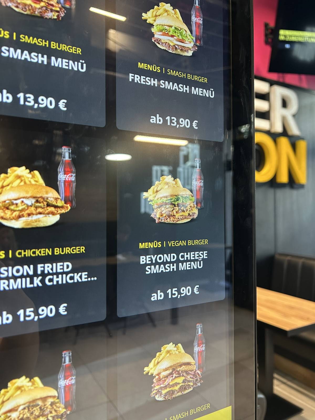 BurgerVision меню