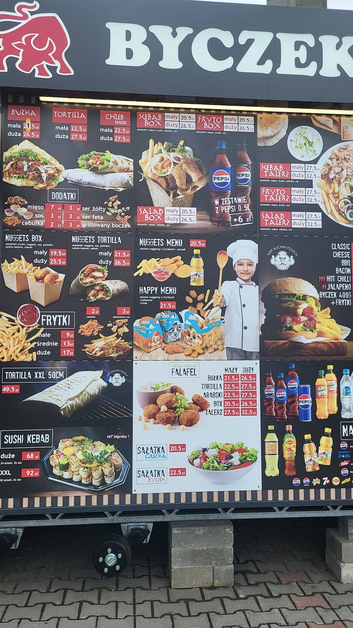 Byczek Kebab Rząska меню