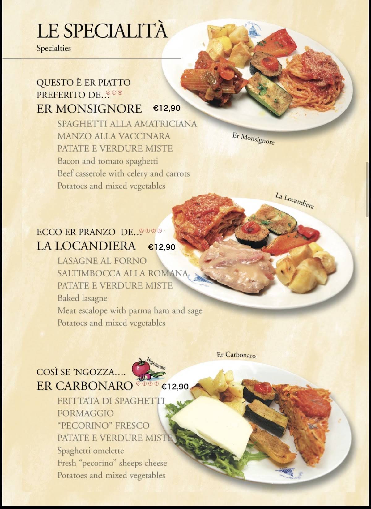 Cafe Risorgimento меню