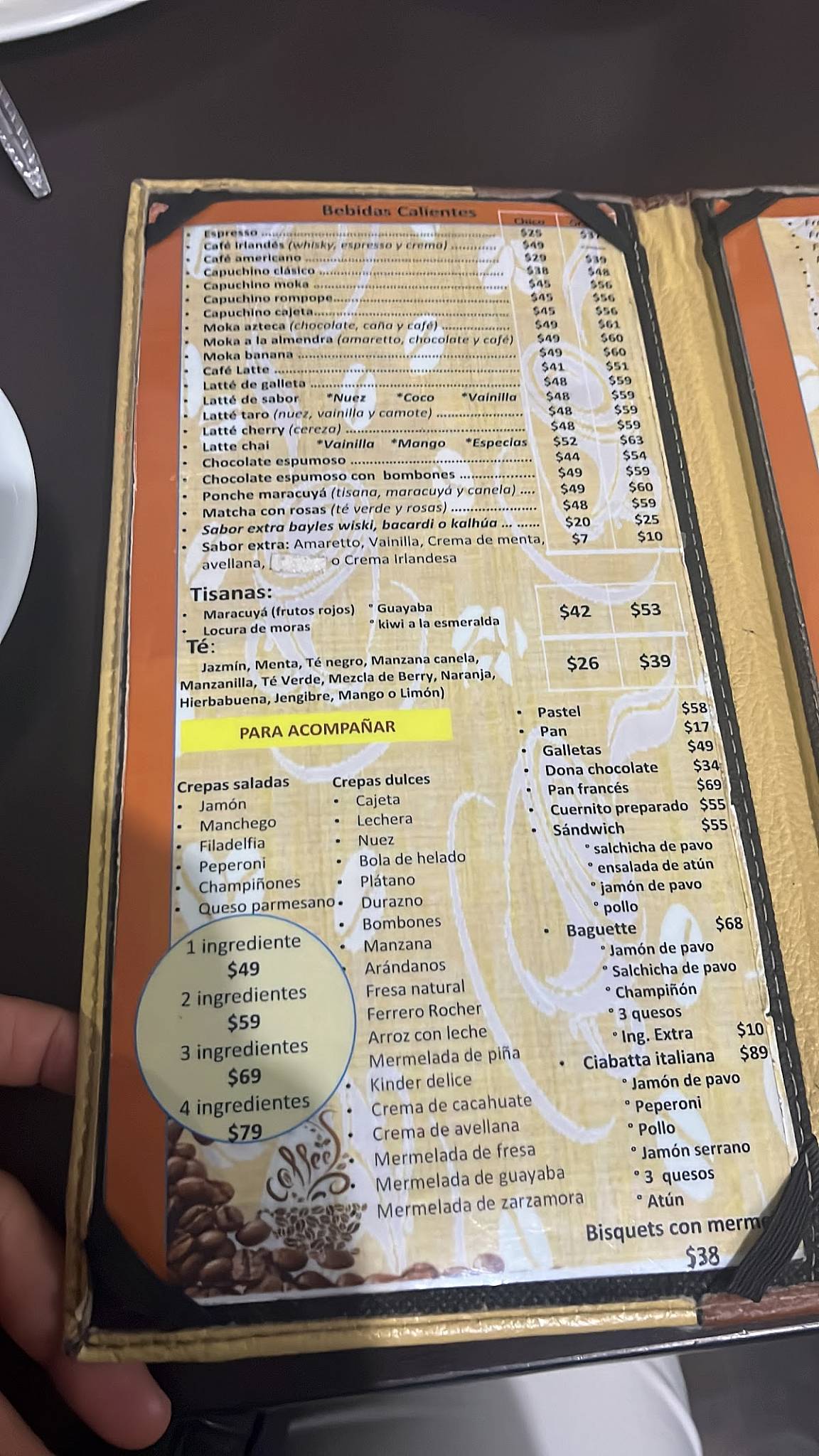 Cafetería Xococafe меню