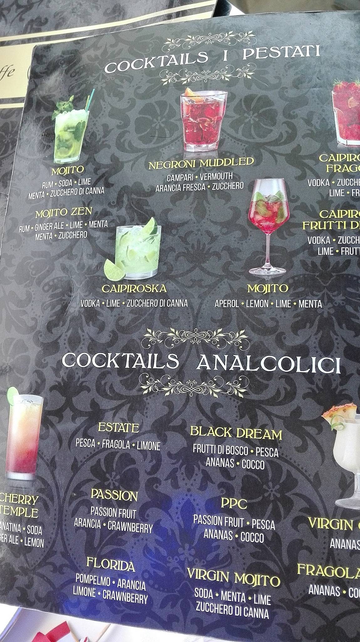 Caffè Venere меню