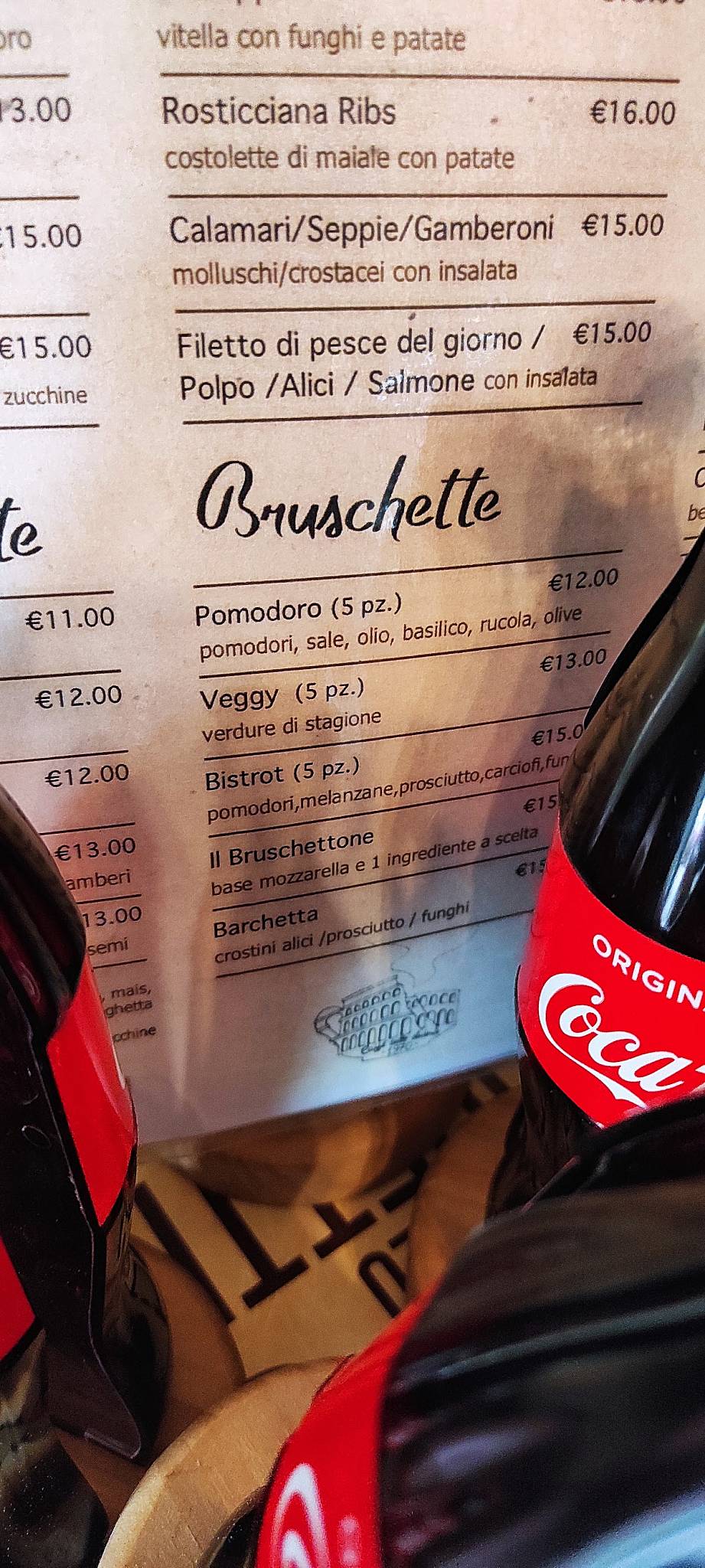 Caffè dello Studente меню