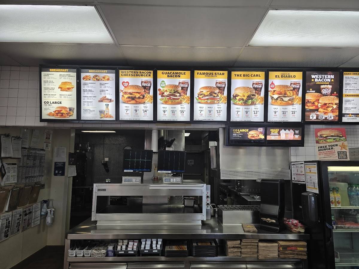 Carl's Jr. меню