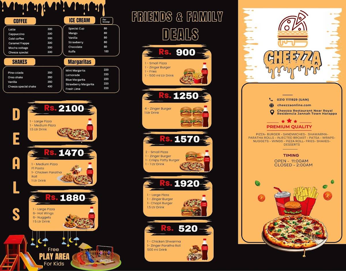 Cheezza - Best Restaurant In Harappa меню