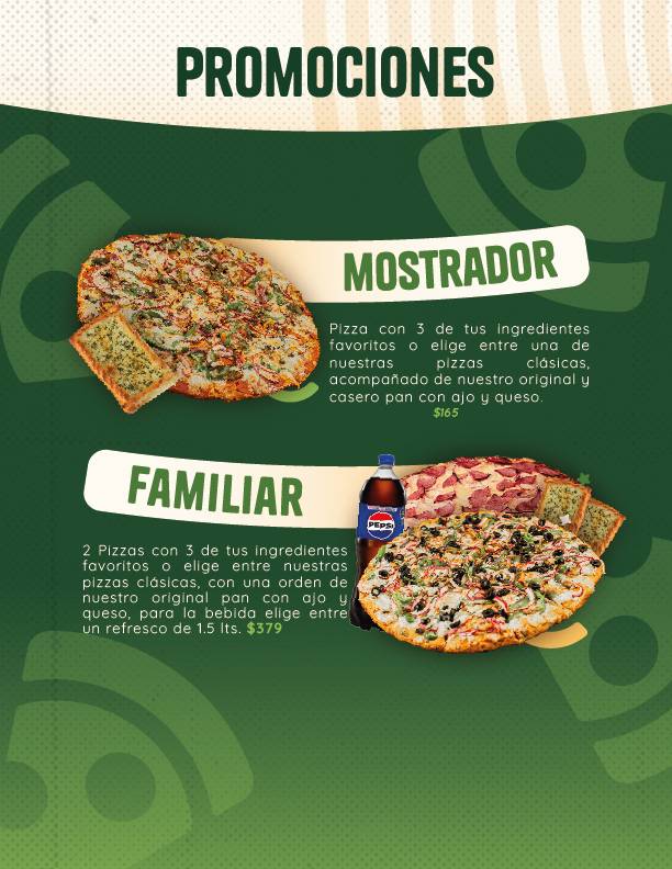Chepy's pizza MÉXICO ORIENTE меню