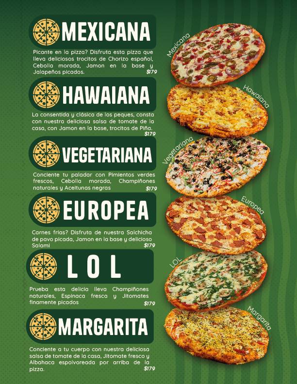 Chepy's pizza MÉXICO ORIENTE меню