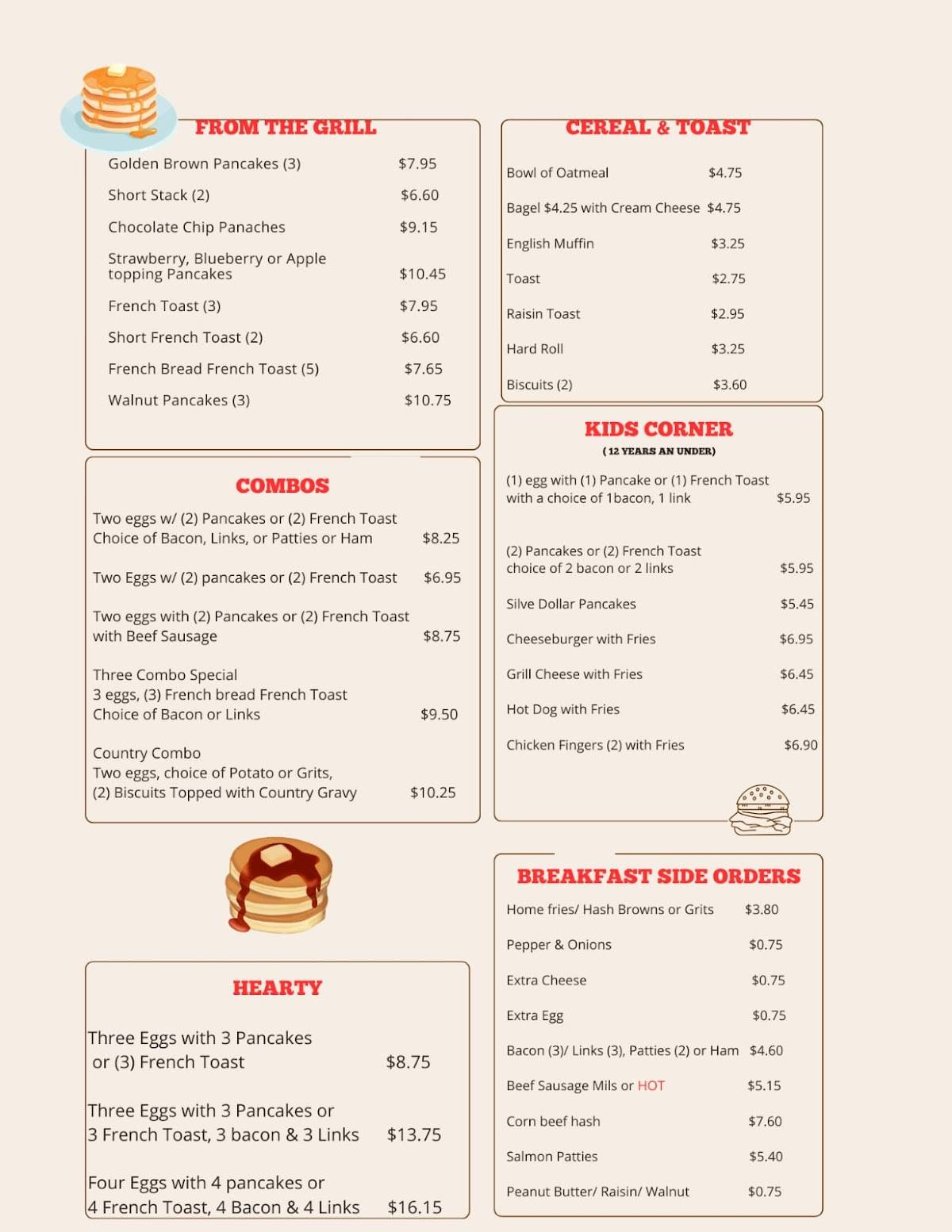 Chili Diner меню