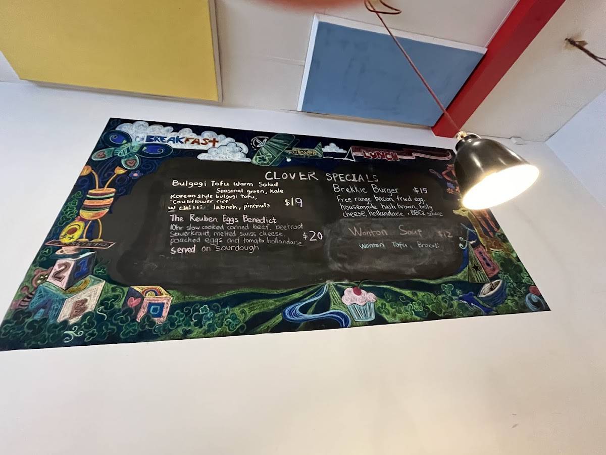 Clover Cafe Annandale меню