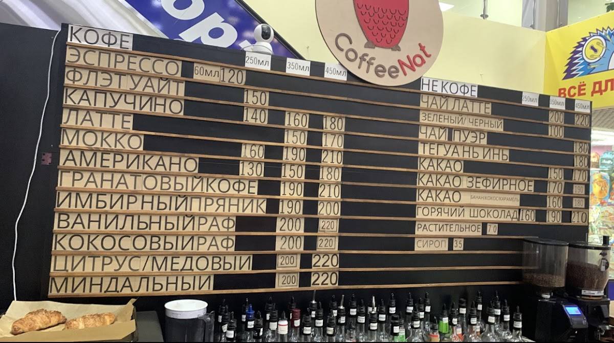 CoffeeNat меню