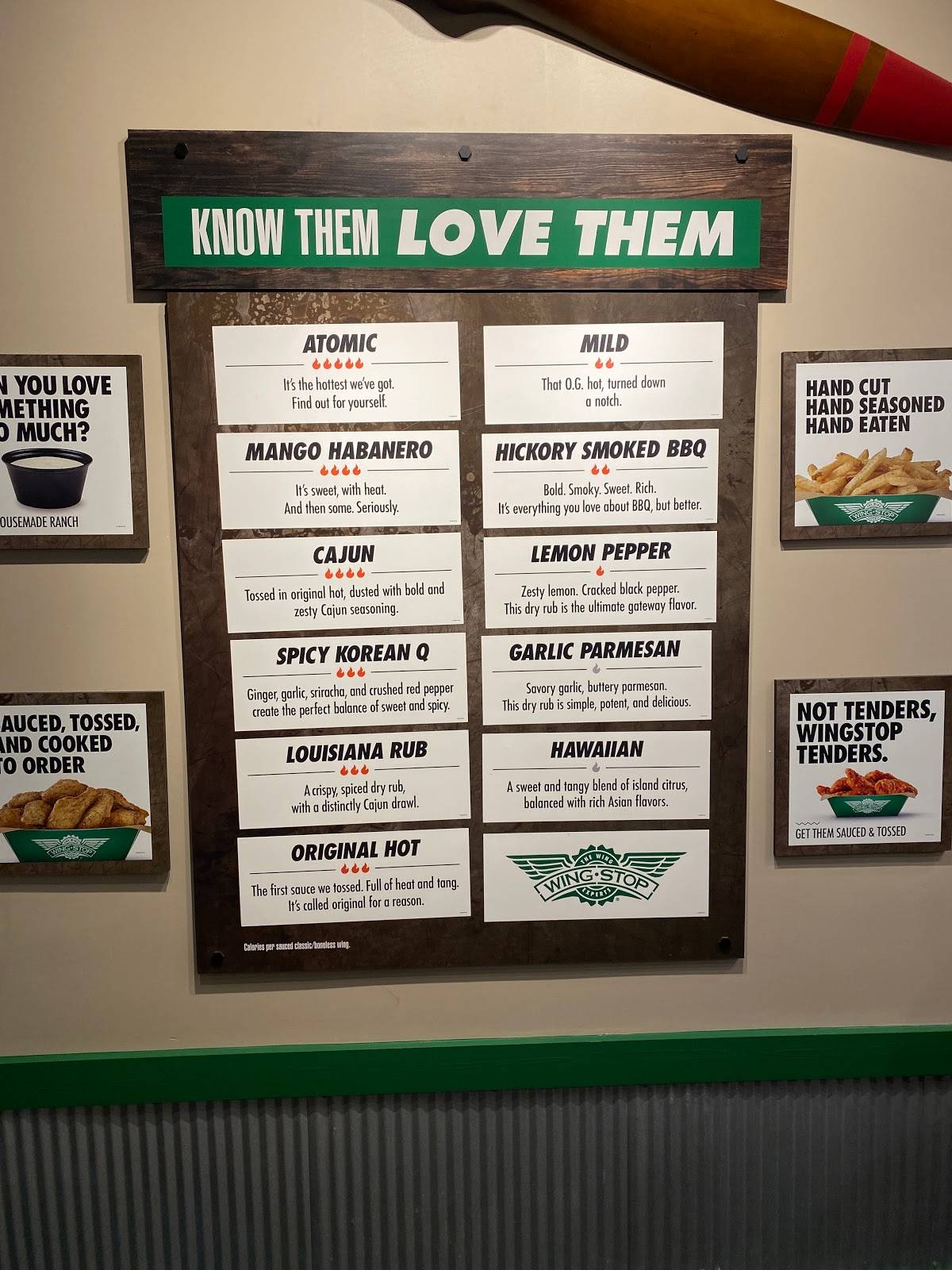 Wingstop меню
