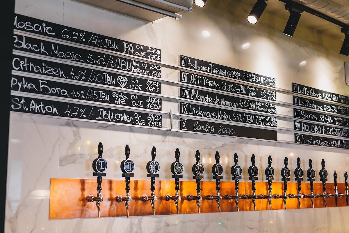Craft&Draft меню