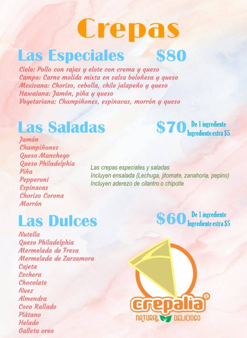 LA MACARENA - CREPERÍA & CAFÉ меню