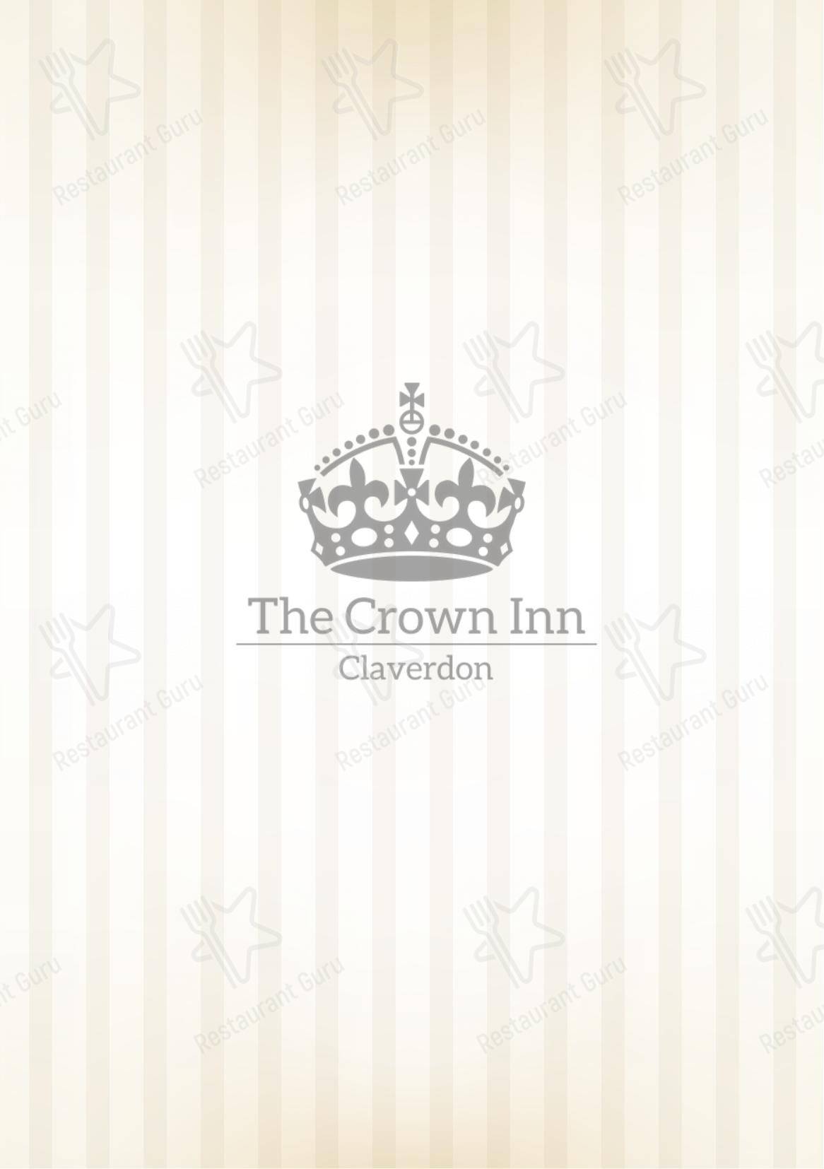 Коктейльная карта паба и бара Crown Inn в Клавердоне
