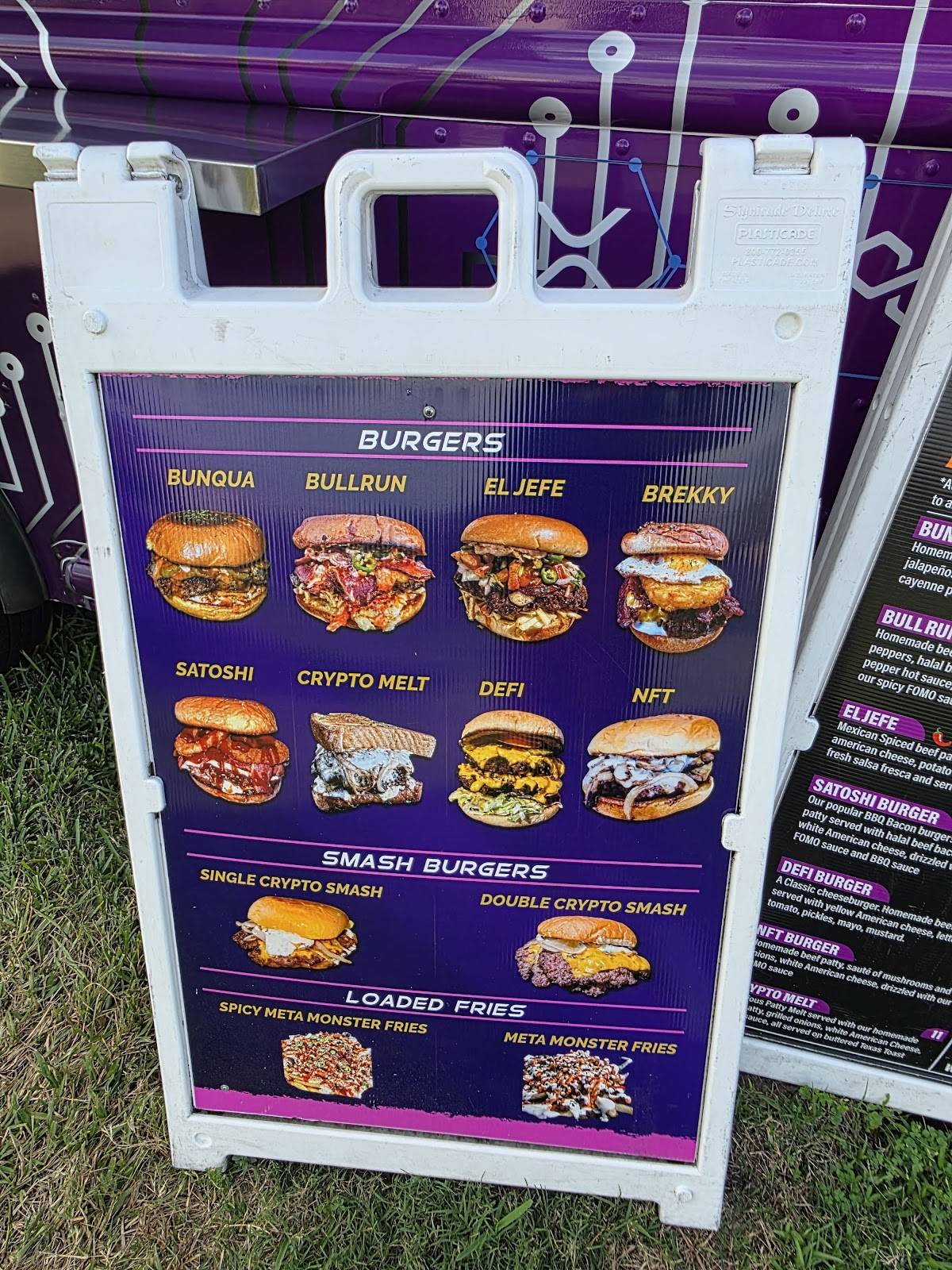 Crypto Burger меню