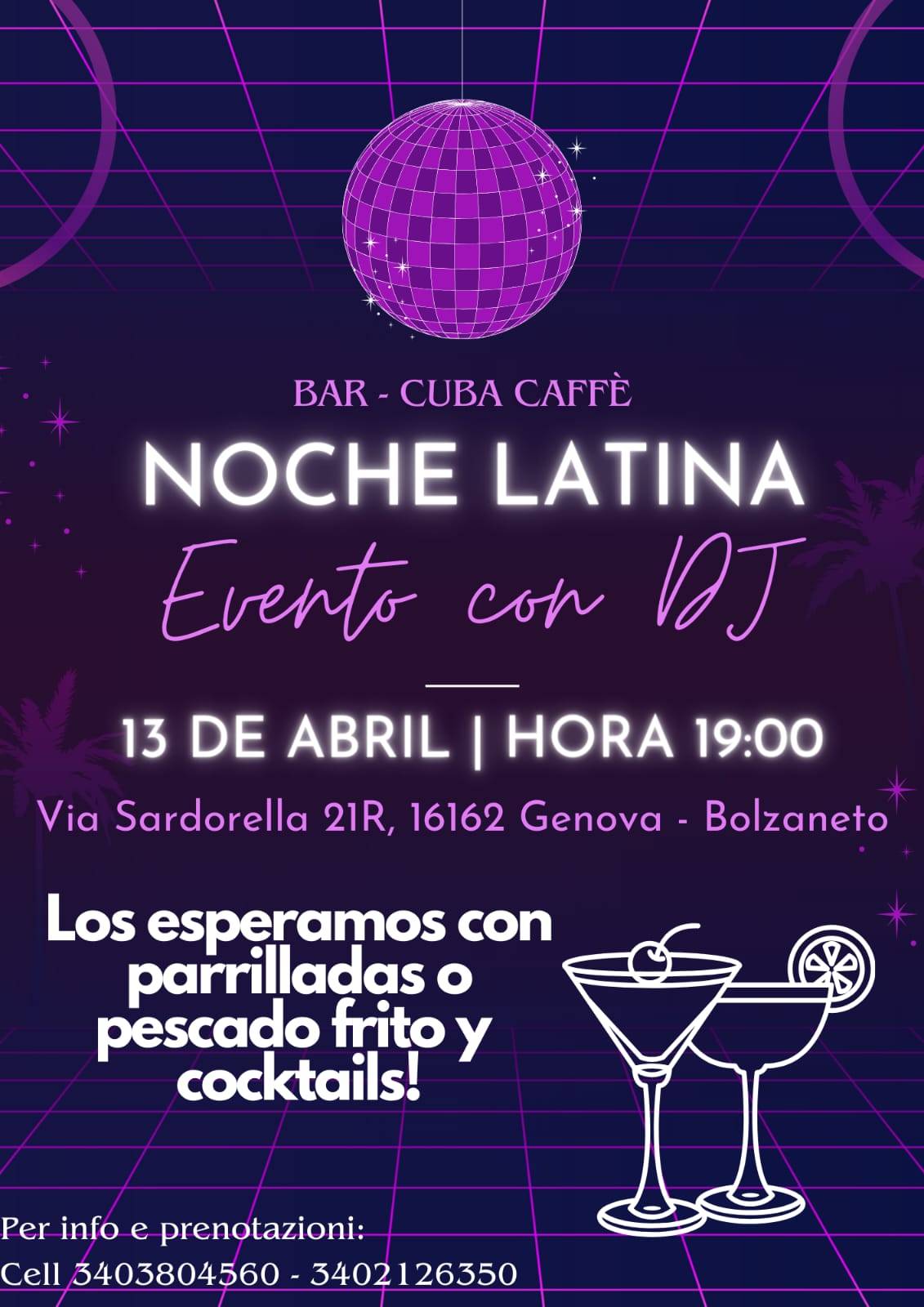 Cuba caffè меню