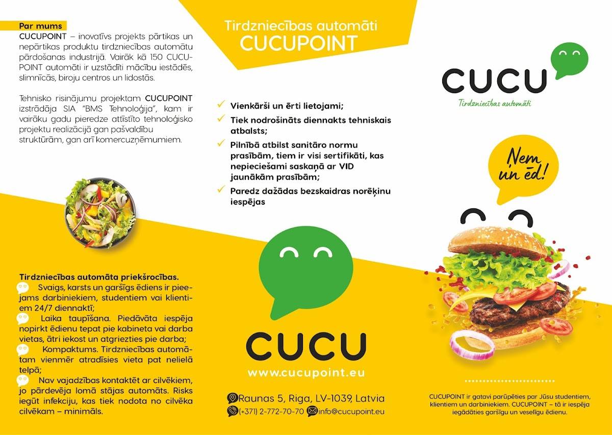 Cucupoint меню
