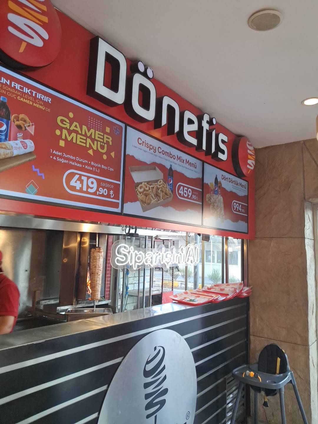 Dönefi̇s меню