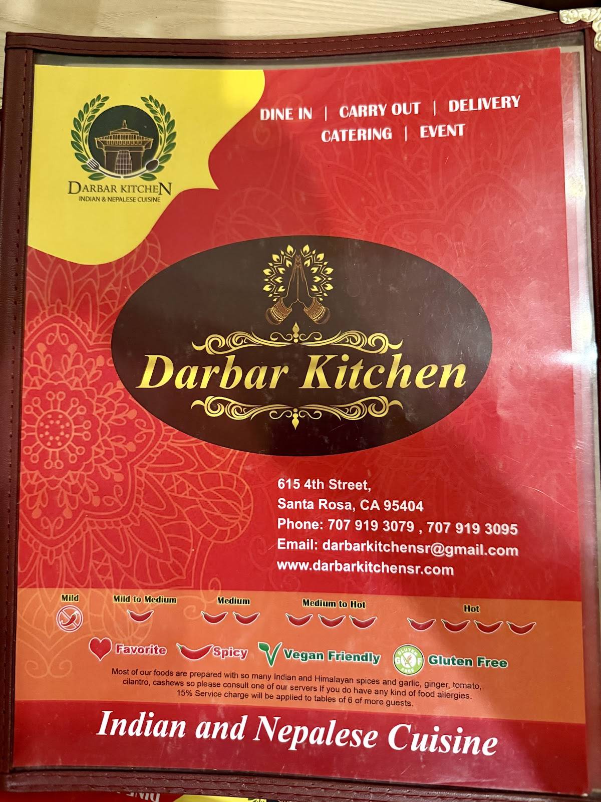 Darbar Kitchen меню