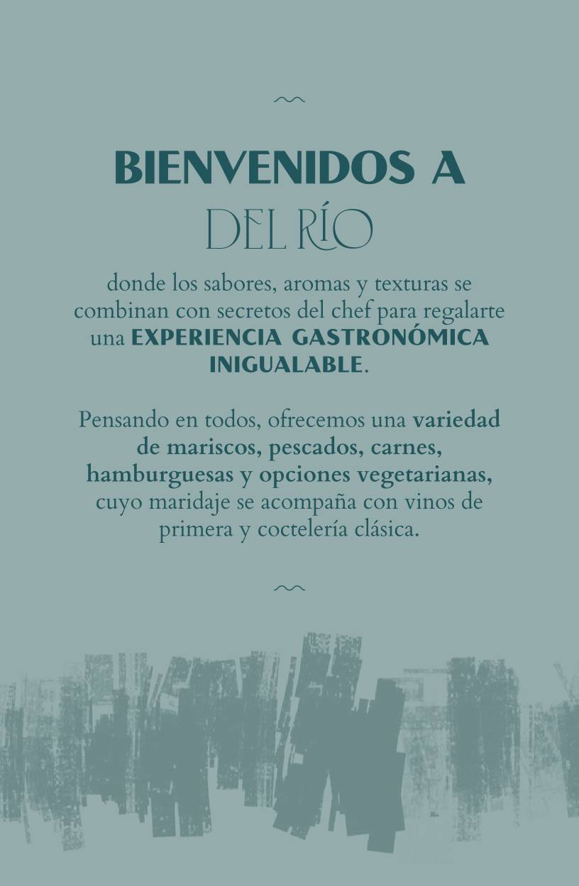 Del Río Resto Bar меню
