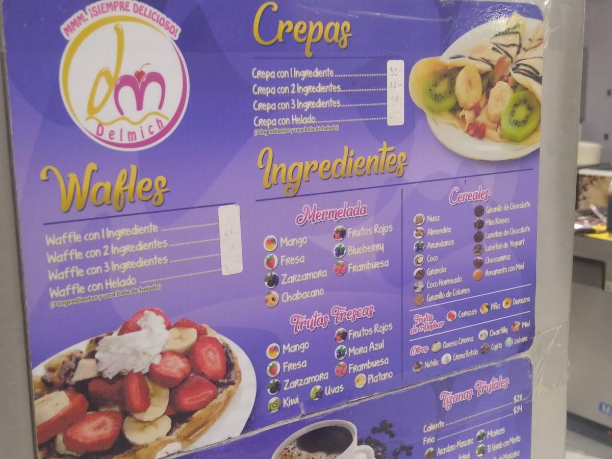 Delmich меню