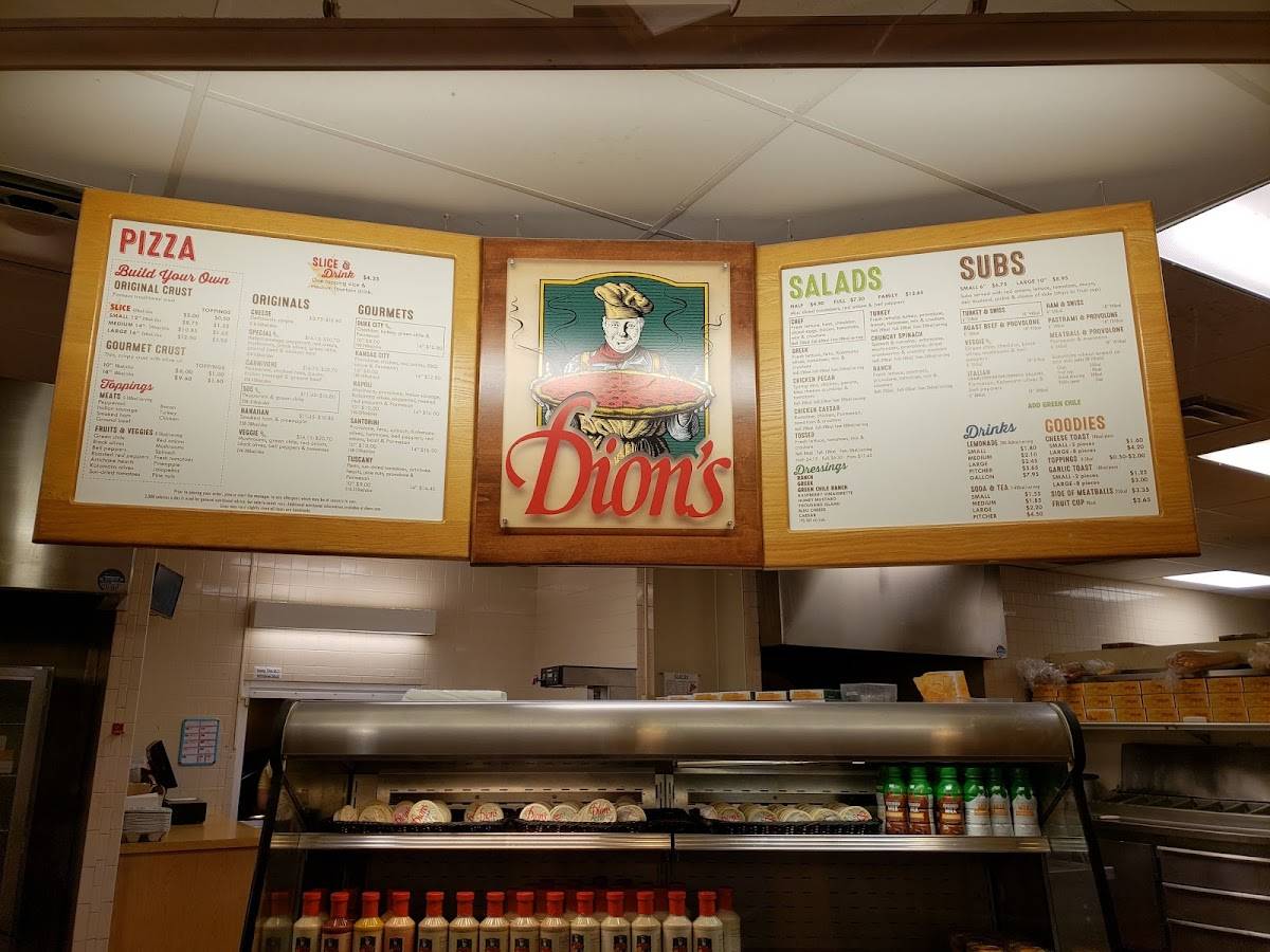 Dion's Pizza меню