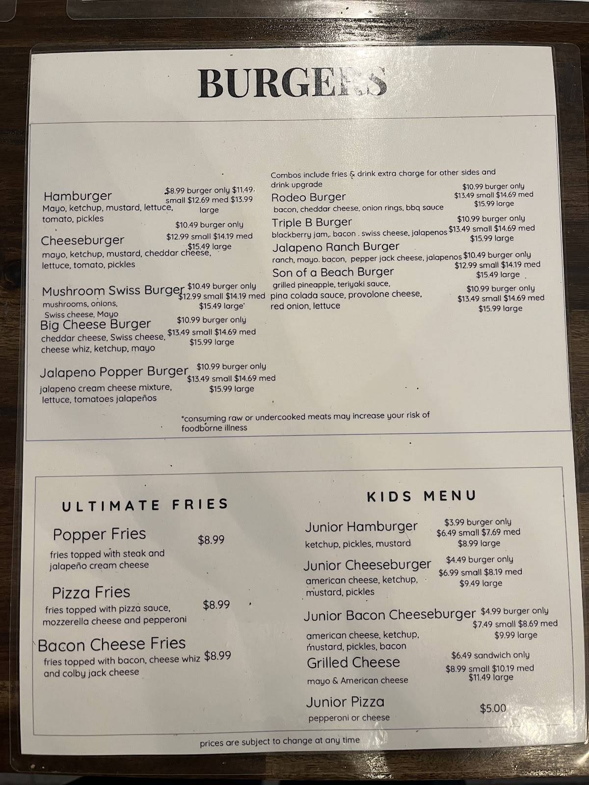 Ditty’s Pizza меню