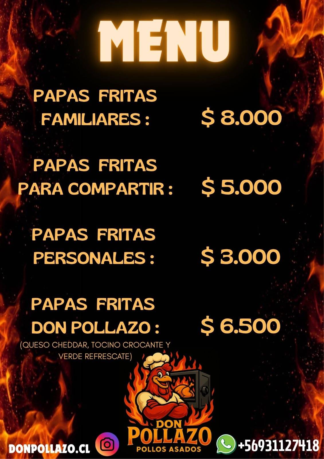 Don Pollazo меню