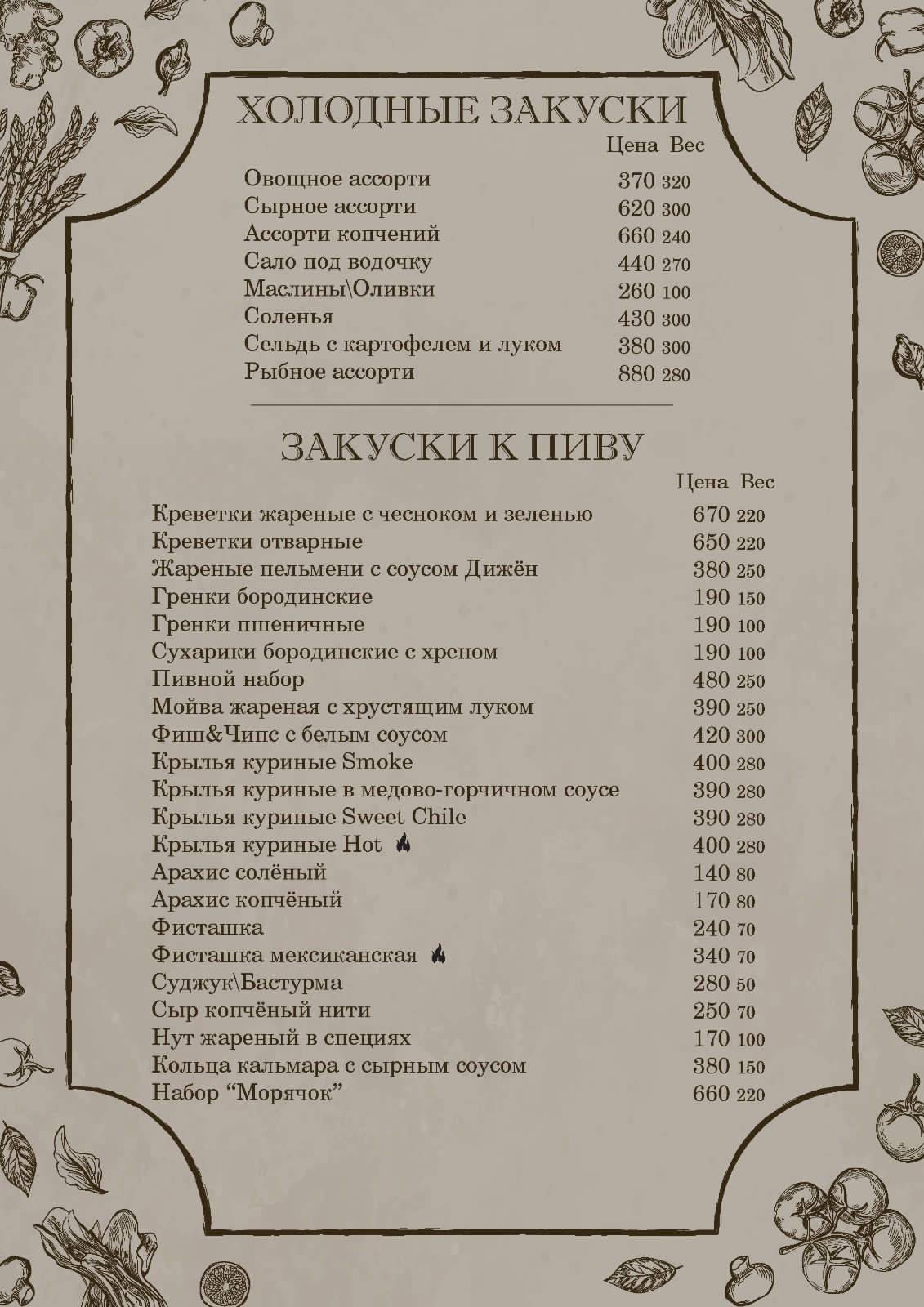 Эйнштейн меню