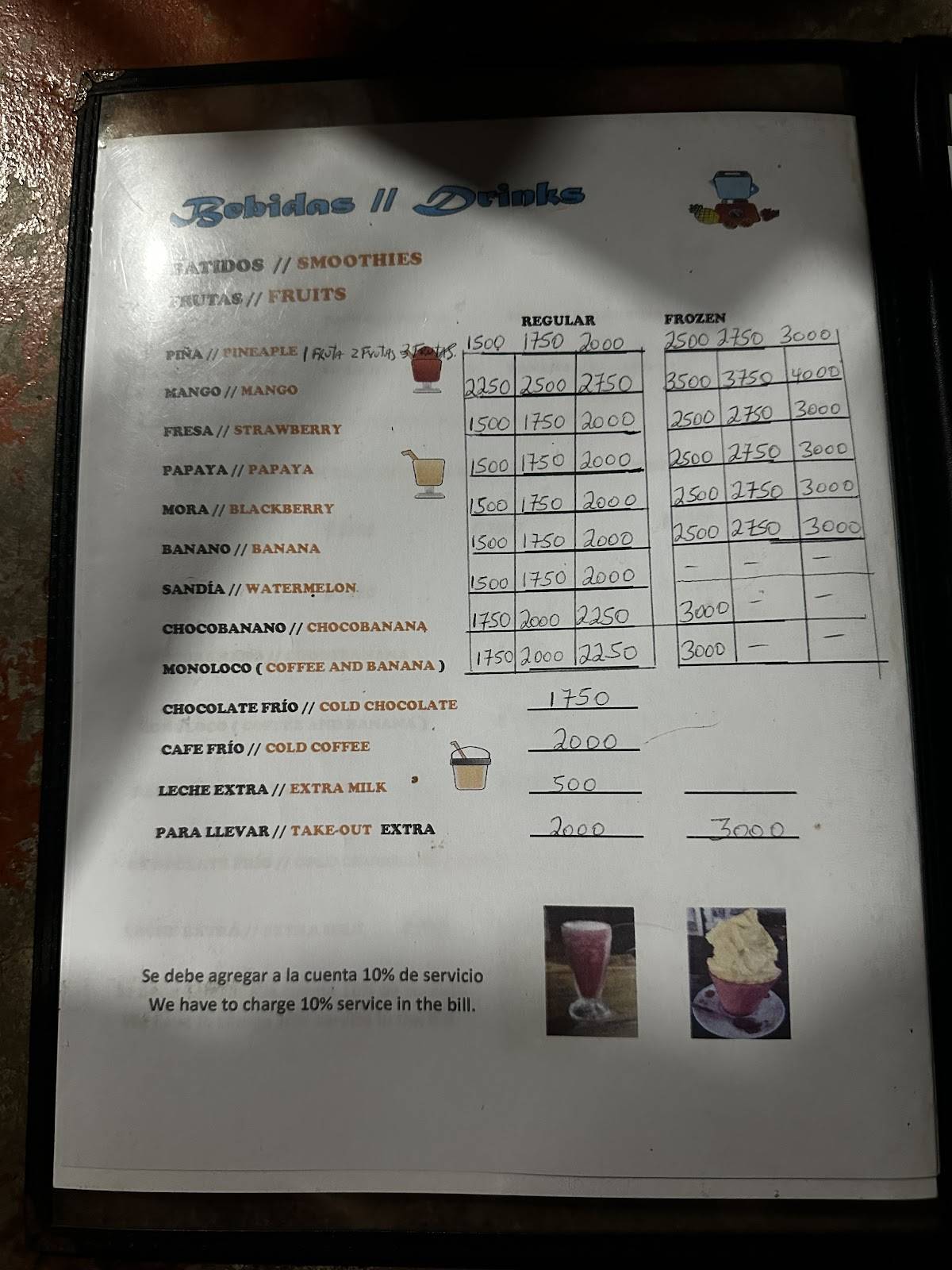 El Ríncon de Domi меню