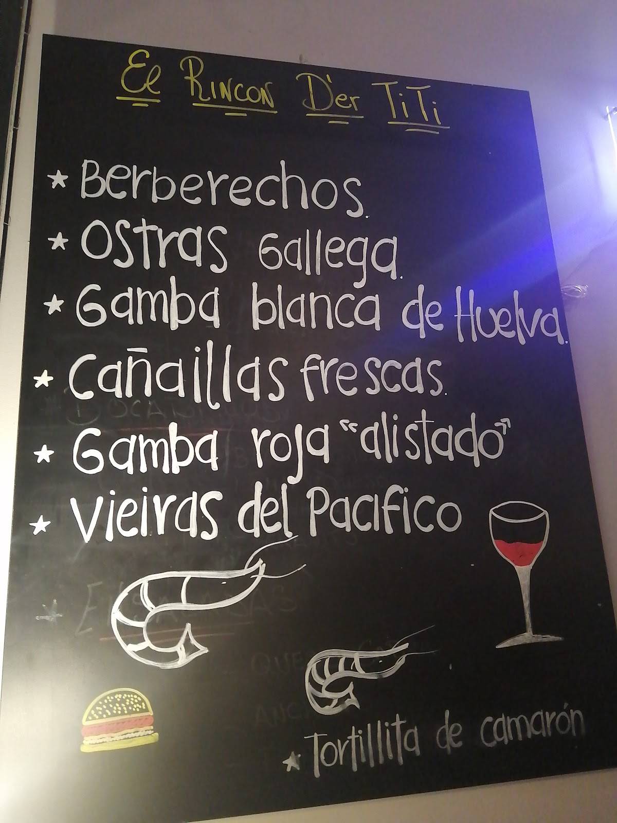 El Rincón d'er TiTi меню