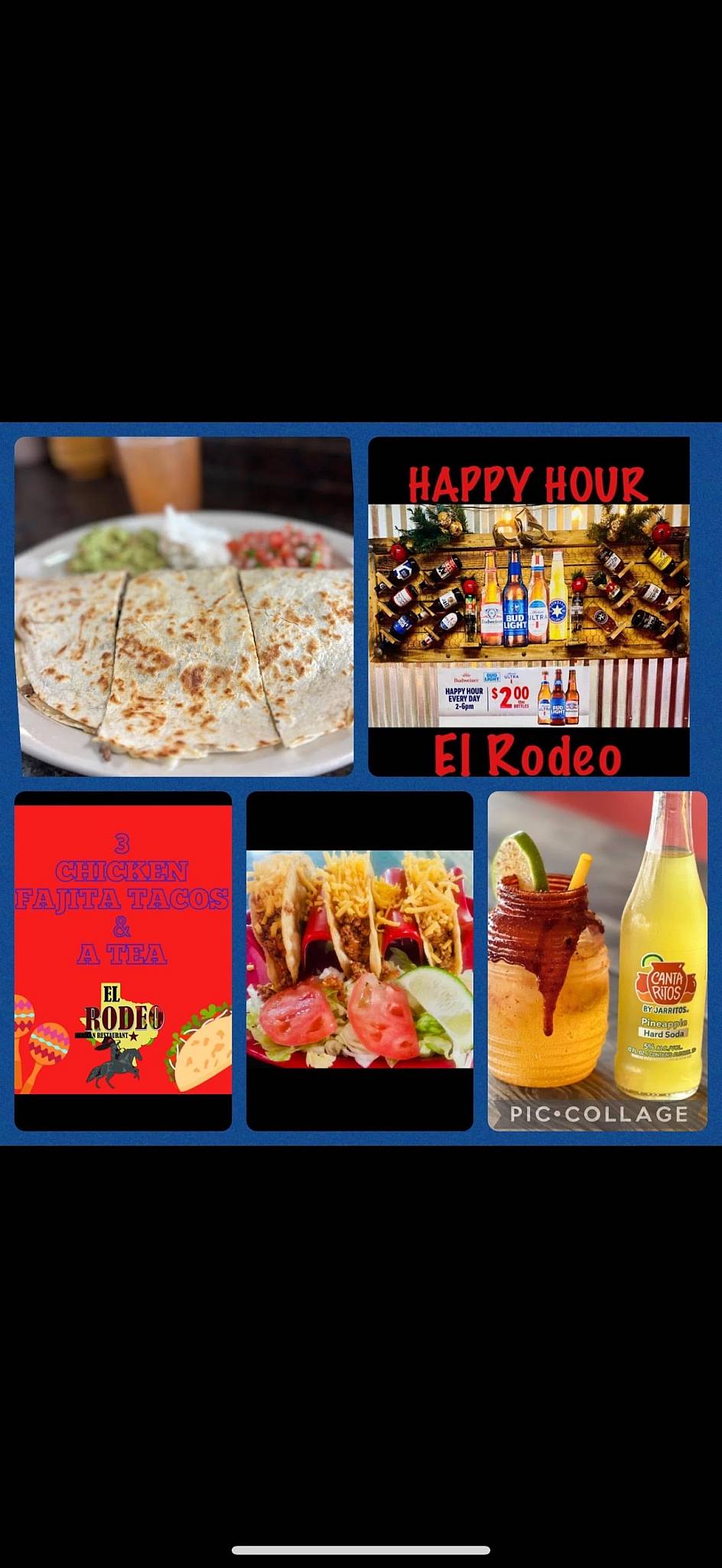 El Rodeo меню