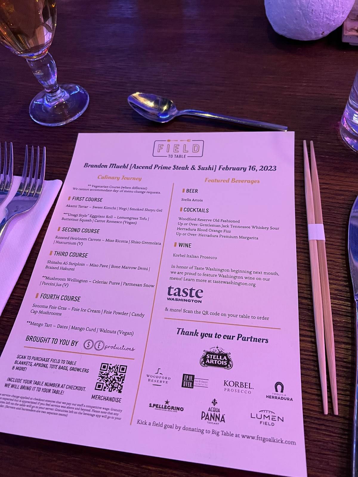 Field to Table меню