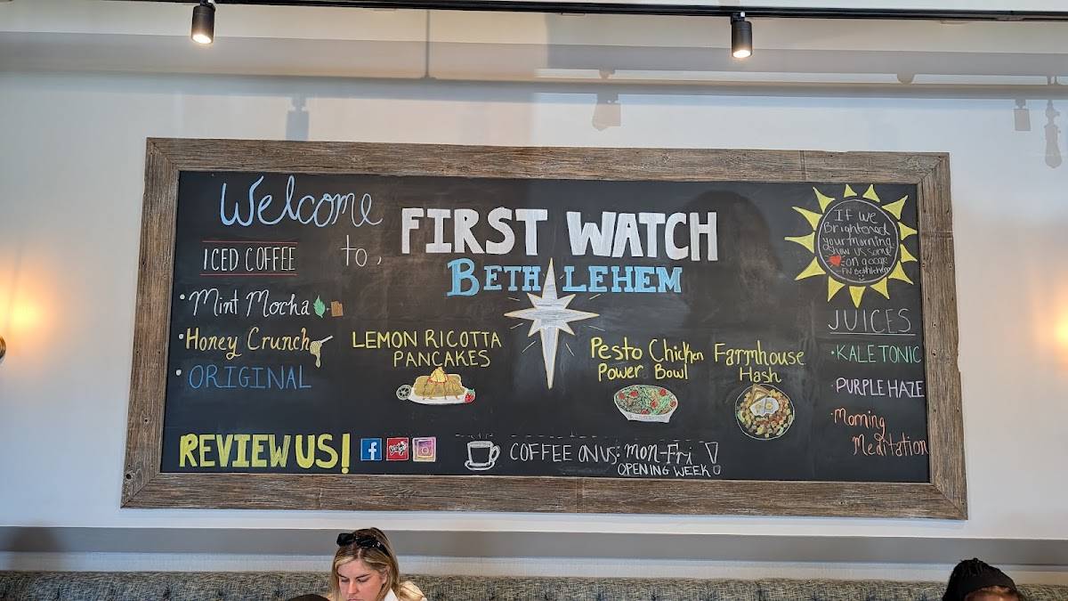 First Watch меню