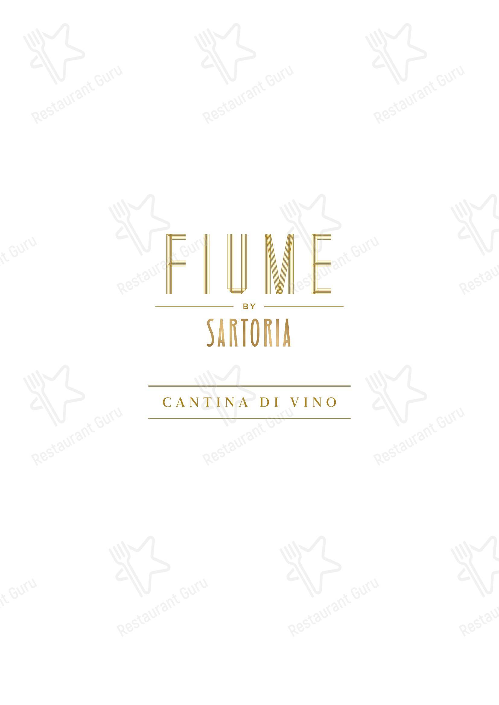 Fiume в Лондоне - Group Booking Menu