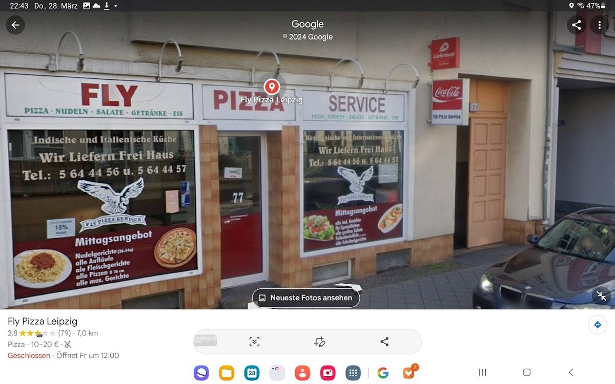 Fly Pizza Leipzig меню