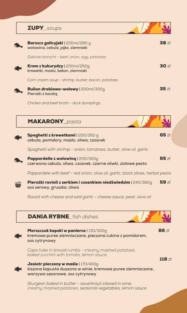 Folk Kuchnia Lokalna меню