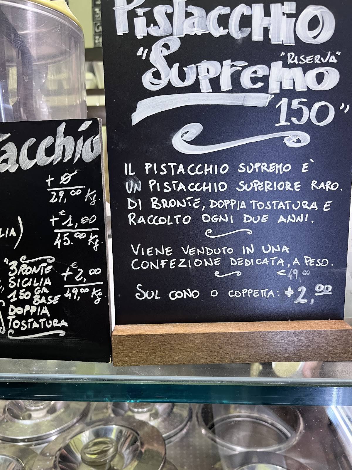 Gelateria I Caruso меню