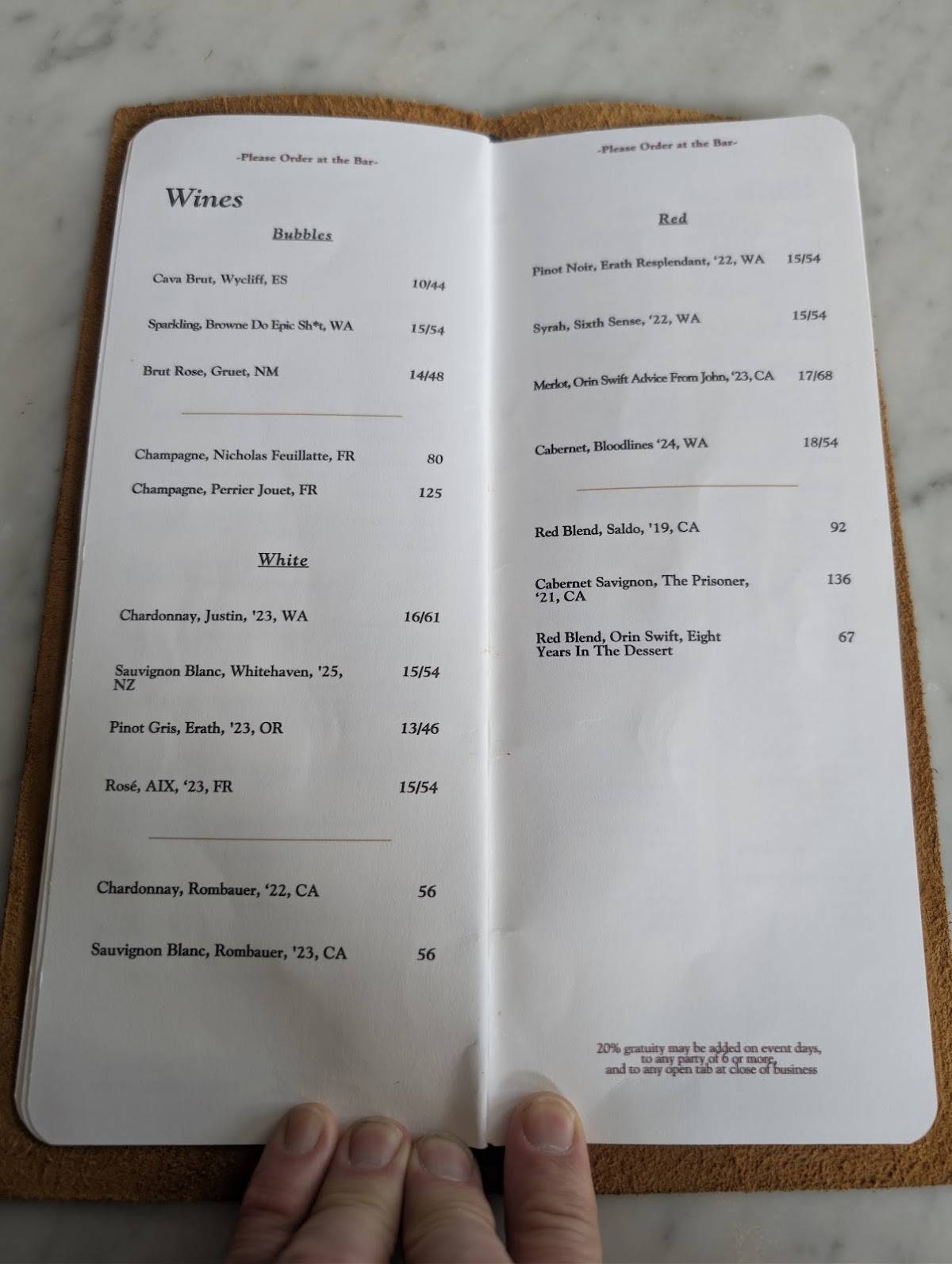 Good Bar меню