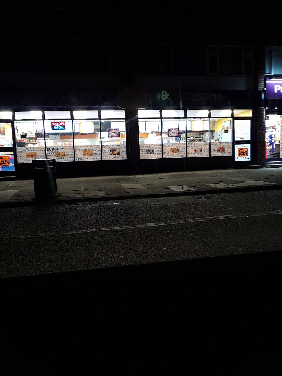 G’s Golden Chippy & Pizzeria меню