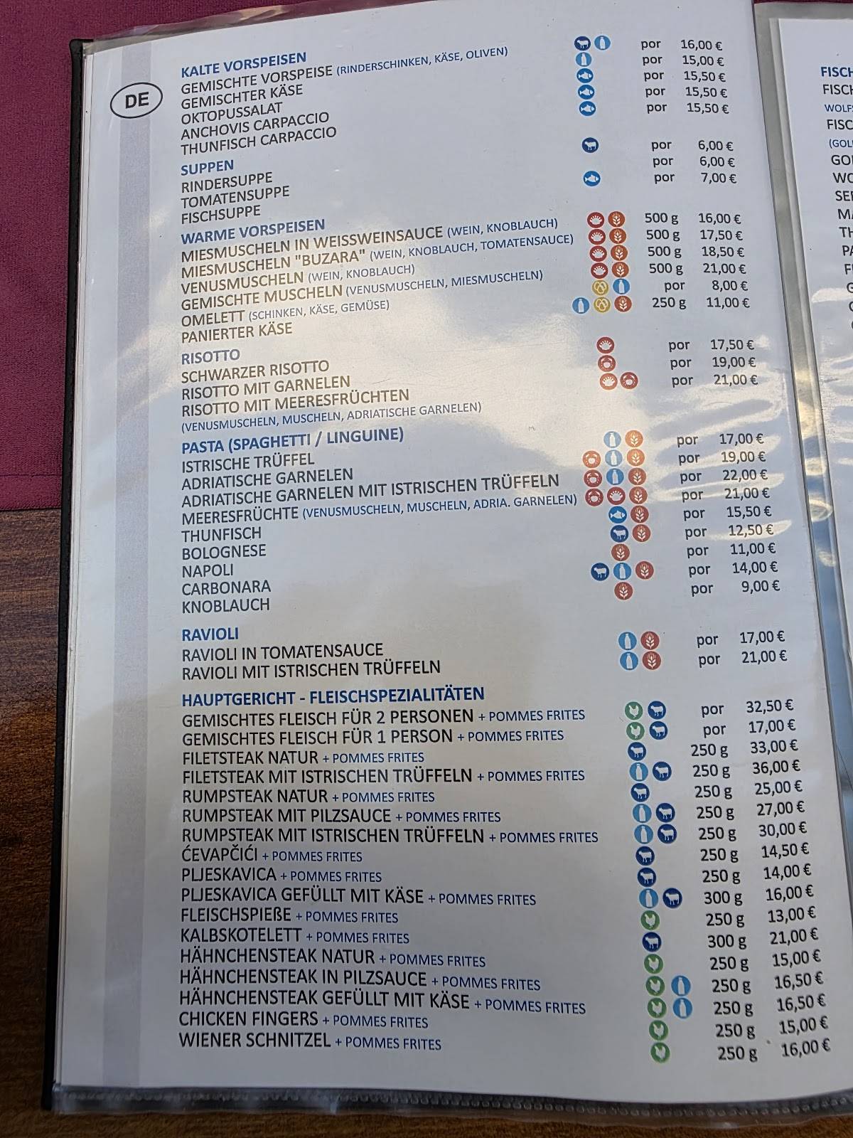 HARPUN меню