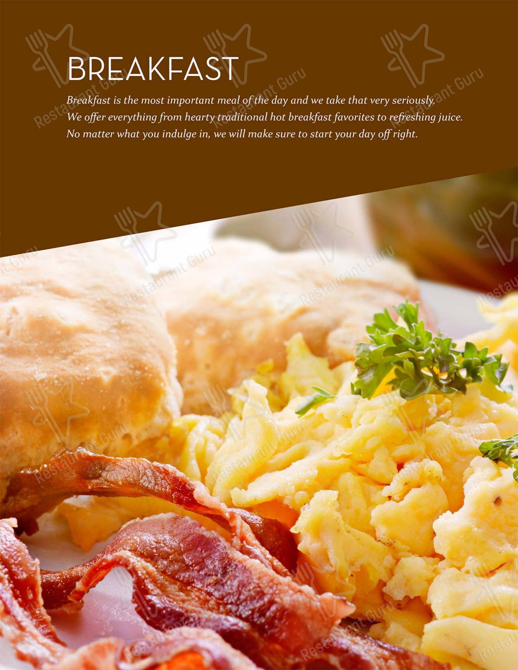 Меню стейк хауса Hamley Cafe - Group Booking Menu