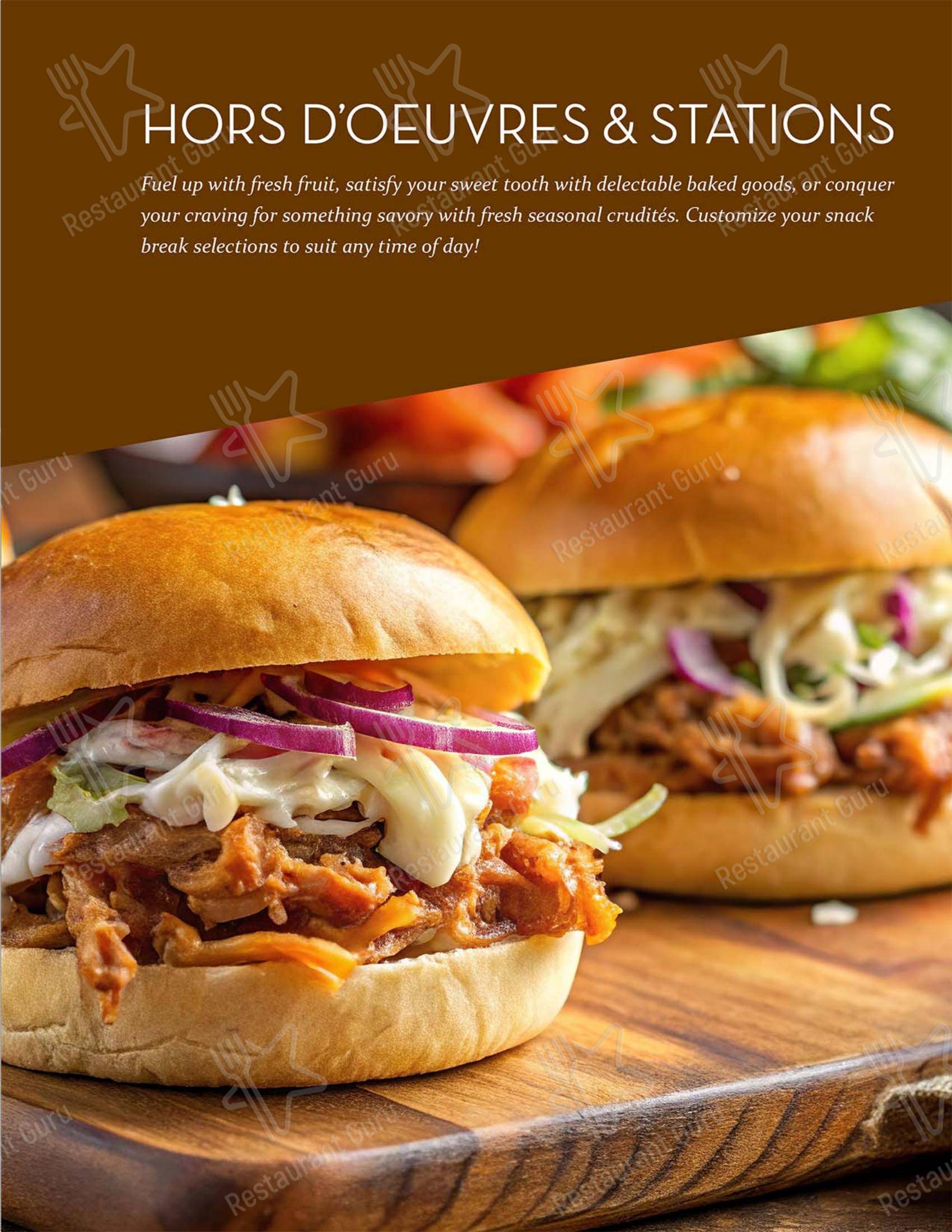 Hamley Cafe в Пендлтоне - Group Booking Menu
