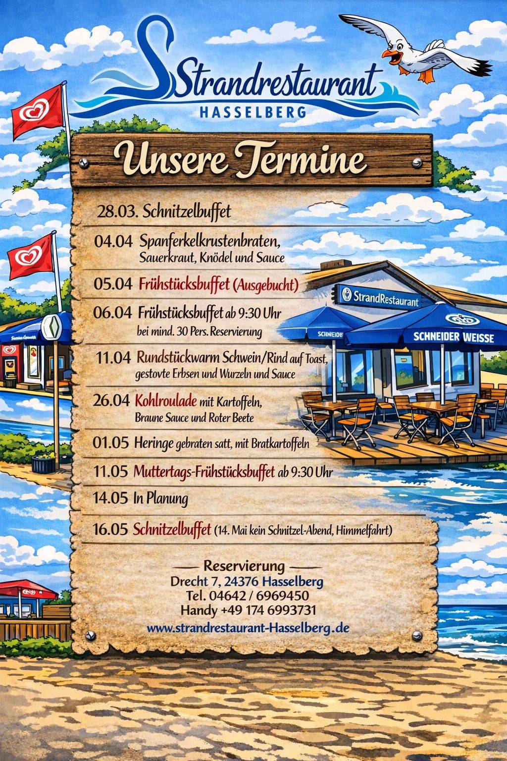 Strandrestaurant Hasselberg меню