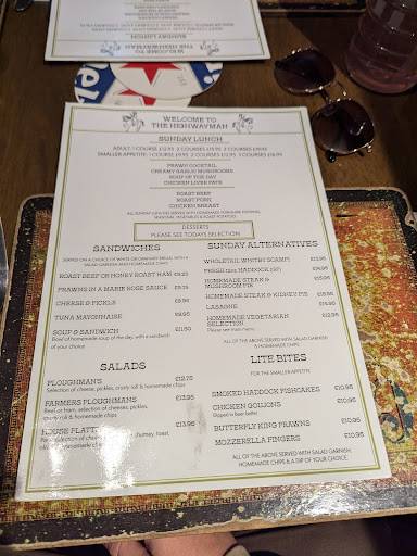Highwayman Inn меню