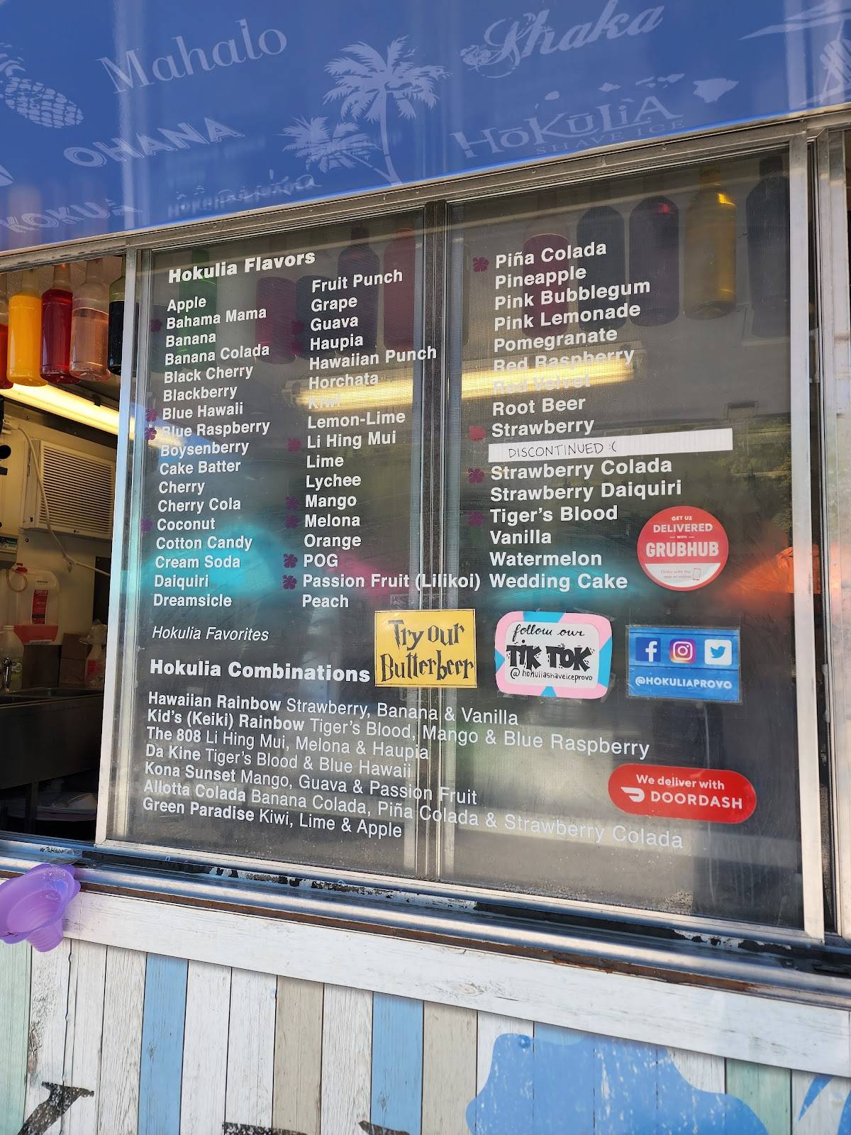 Hokulia Shave Ice - Provo меню