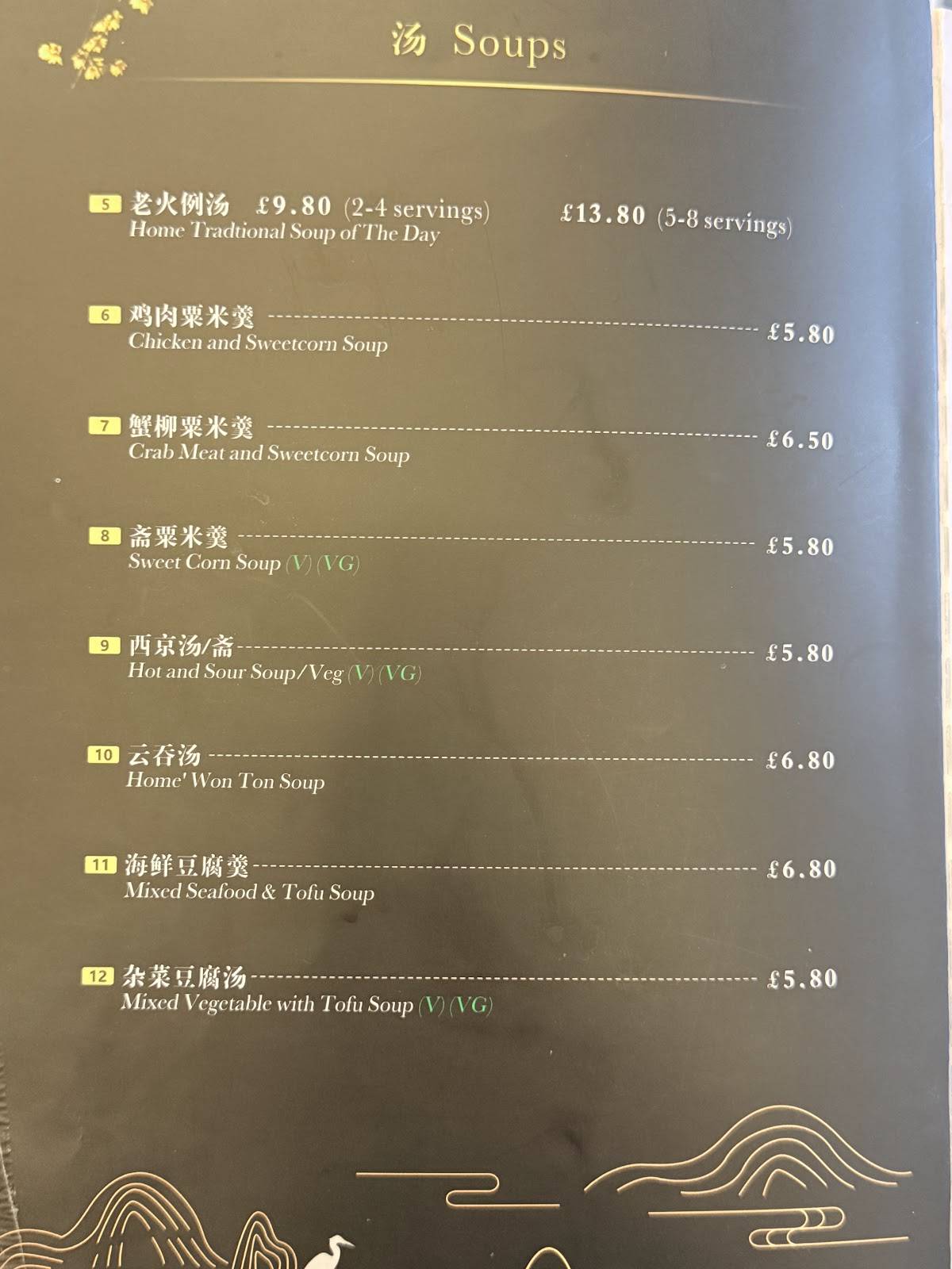 Home Chinese Manchester меню