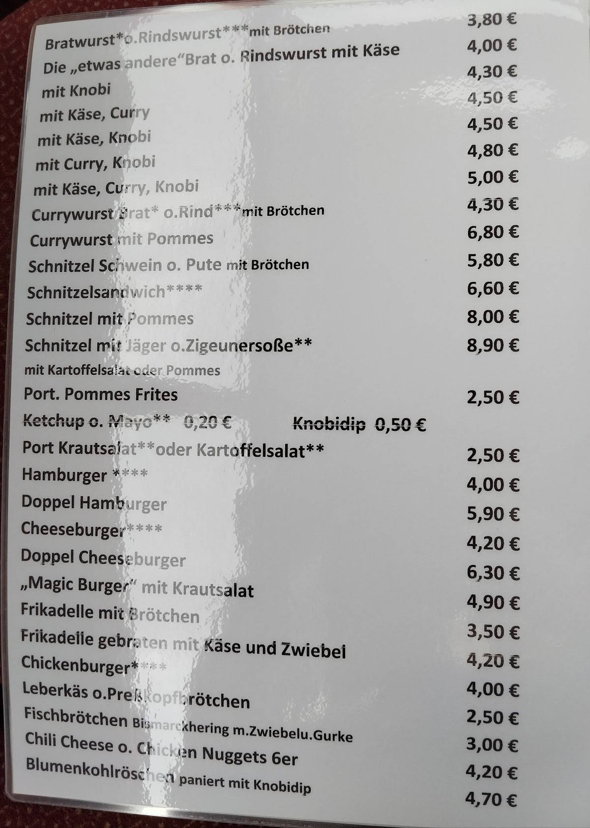 Imbiss Station Roth меню