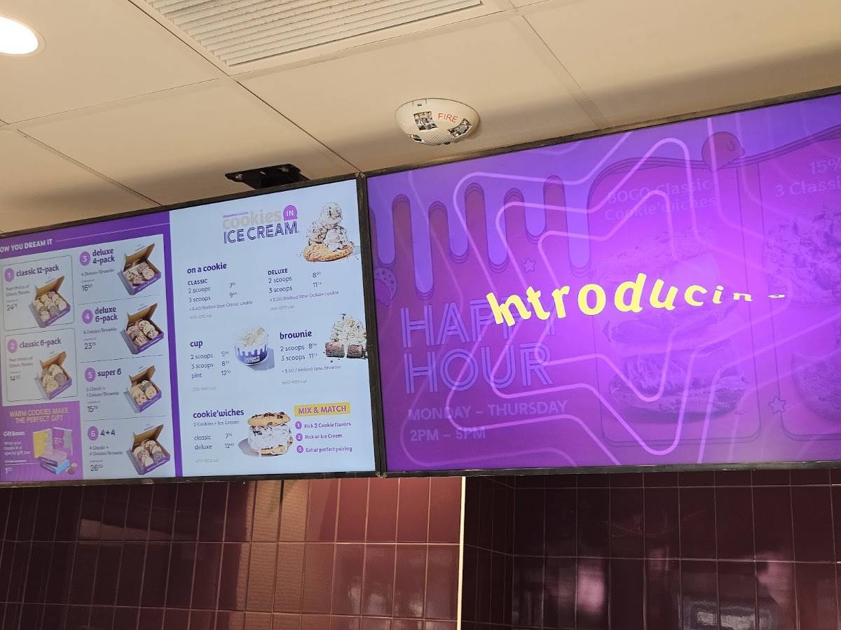 Insomnia Cookies меню