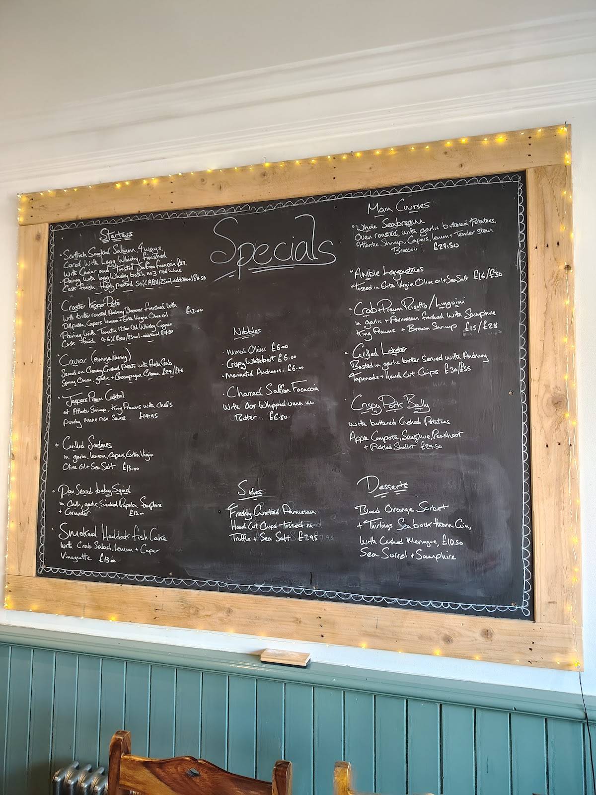 JASPERS BISTRO меню