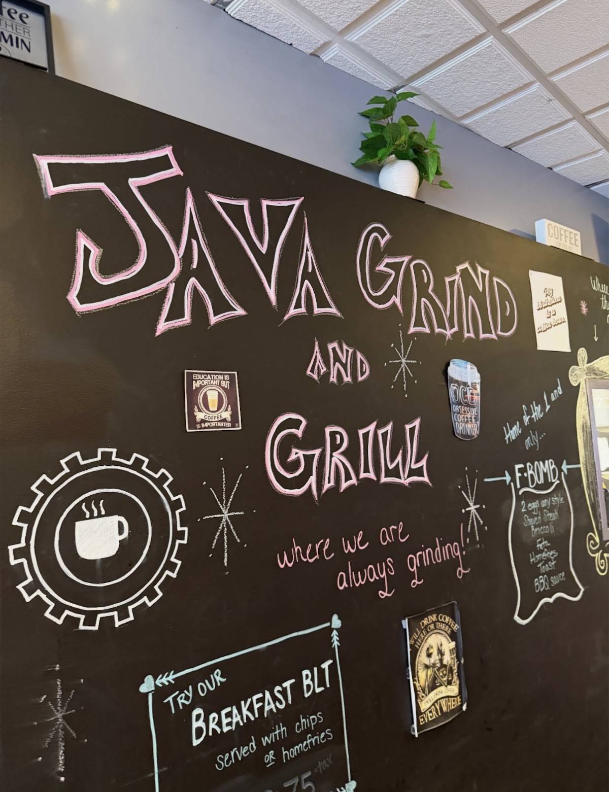 Java Grind And Grill меню